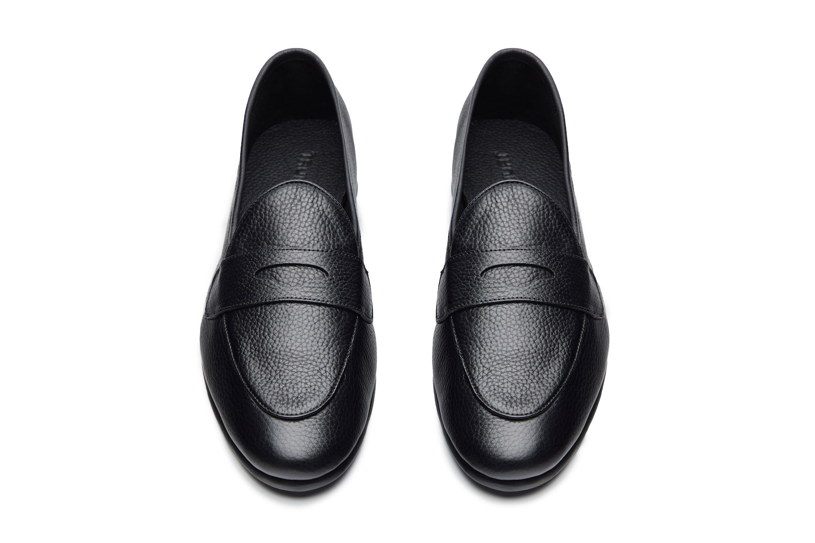 Belgian Loafers With Penny Saddle In Black